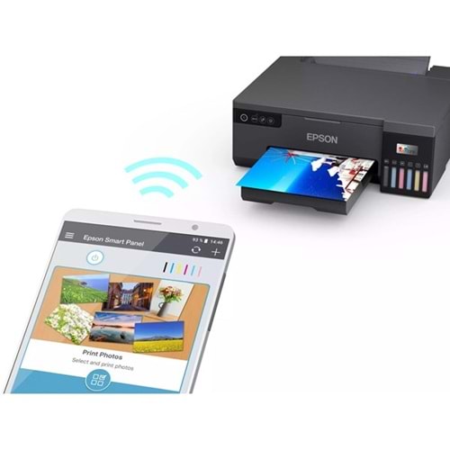 EPSON A4 Renkli L8050 Tanklı Fotoğraf Yazıcısı USB 2.0,Kablosuz (PVC Kart,CD-DVD Baskı)
