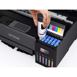 EPSON A4 Renkli L8050 Tanklı Fotoğraf Yazıcısı USB 2.0,Kablosuz (PVC Kart,CD-DVD Baskı)