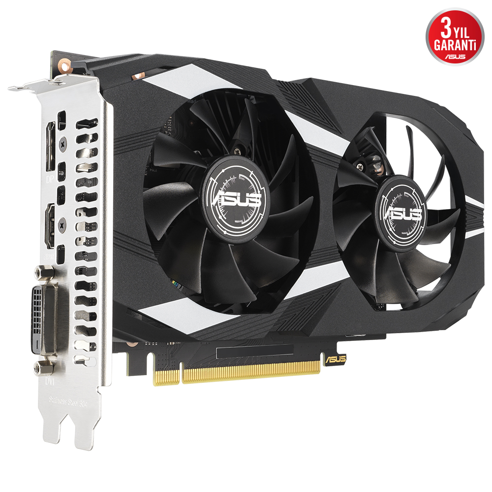 ASUS RTX3050 6GB DUAL RTX3050-O6G GDDR6 96bit HDMI DVI DP PCIe 16X v4.0
