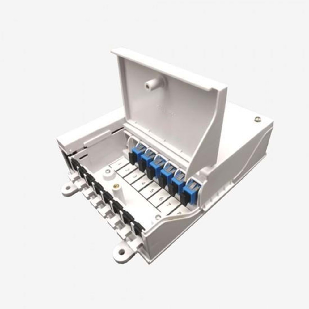 ODS 8port SCSX Duvar Tipi Fiber Optik IP Korumalı Sonlandırma Kutusu (Boş)