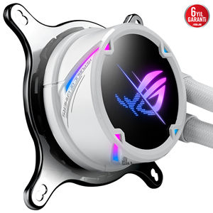 ASUS 240mm ROG STRIX LC II 240 ARGB AM4-1700p Sıvı Soğutmalı İşlemci Fanı Beyaz / 90RC00E2-M0UAY4