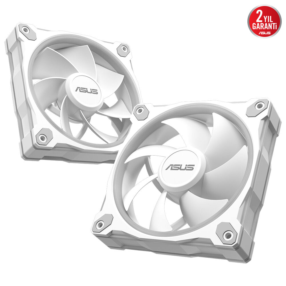 Asus Prime MR120 ARGB 120mm PWM Kasa Fanı - Beyaz / 90DA00I3-B09000