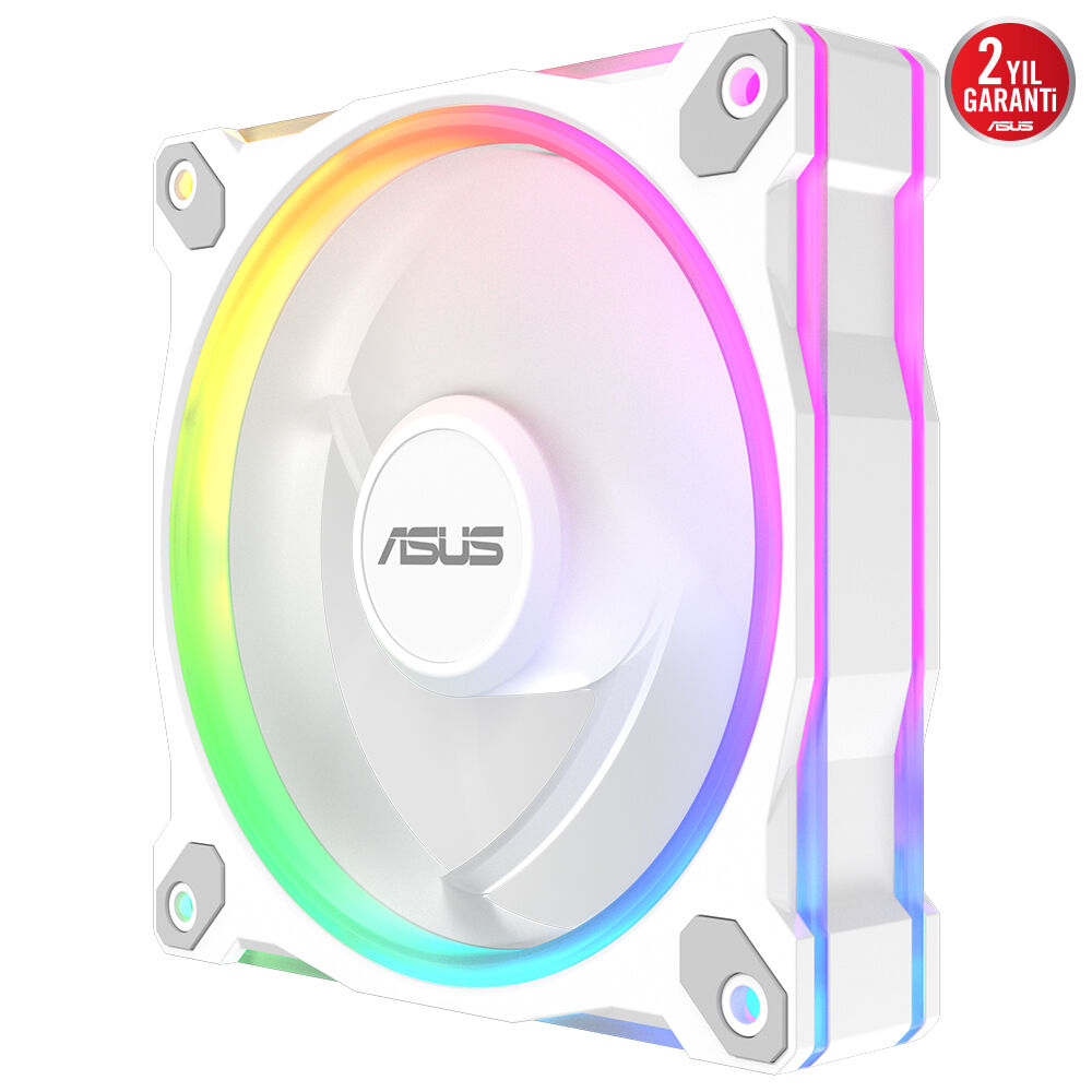 Asus Prime MR120 ARGB 120mm PWM Kasa Fanı - Beyaz / 90DA00I3-B09000