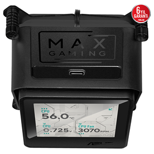 ASUS 360MM MAX GAMING LC 360 ARGB LCD ARGB AM5-1851p Sıvı Soğutmalı İşlemci Fanı / 90RC01G1-B0EAY0