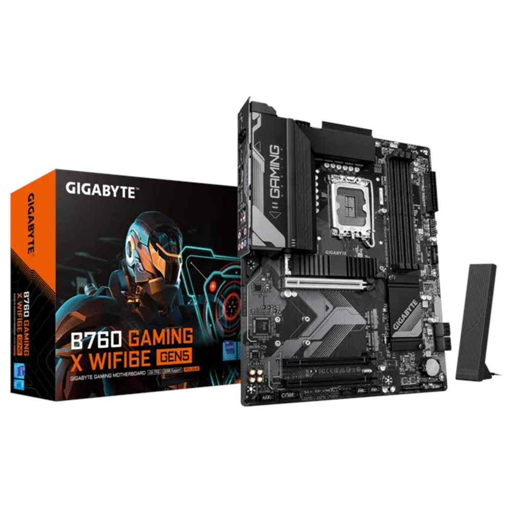 GIGABYTE B760 GAMING X WIFI6E GEN5 DDR5 HDMI-DP PCIE 4.0 1700p ATX
