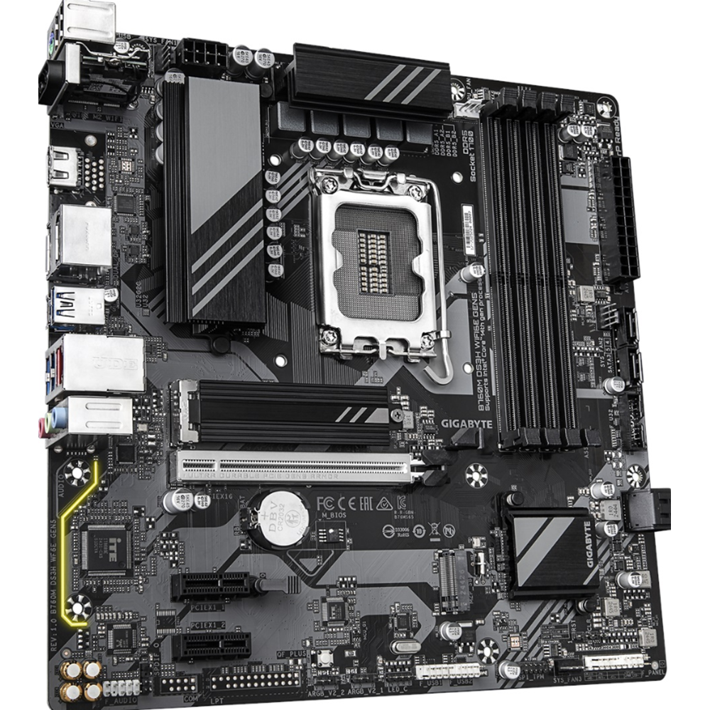 GIGABYTE B760M DS3H WIFI6E DDR5 HDMI VGA DP 1700p mATX