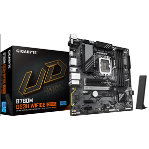 GIGABYTE B760M DS3H WIFI6E DDR5 HDMI VGA DP 1700p mATX
