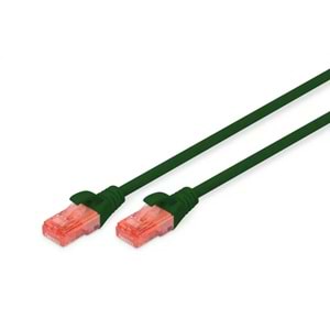 DIGITUS 2metre CAT6 Utp DK-1617-020/G Yeşil Patch Kablo (10'lu Paket)