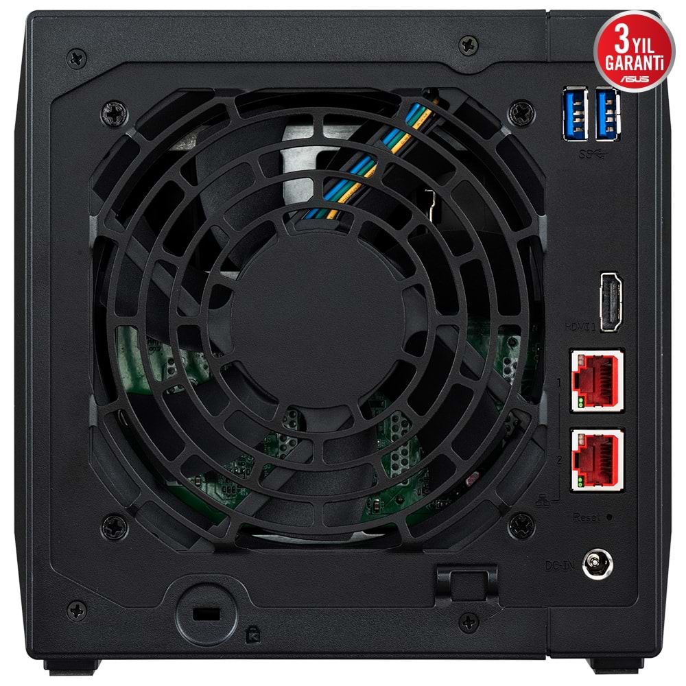 ASUSTOR 4diskli Celeron N5105 QC-4GB RAM-2-2.5GbE Nas Server AS5404T
