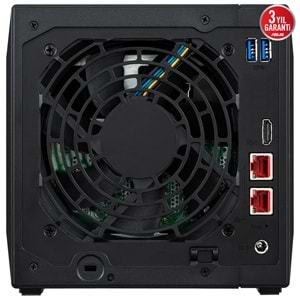 ASUSTOR 4diskli Celeron N5105 QC-4GB RAM-2-2.5GbE Nas Server AS5404T