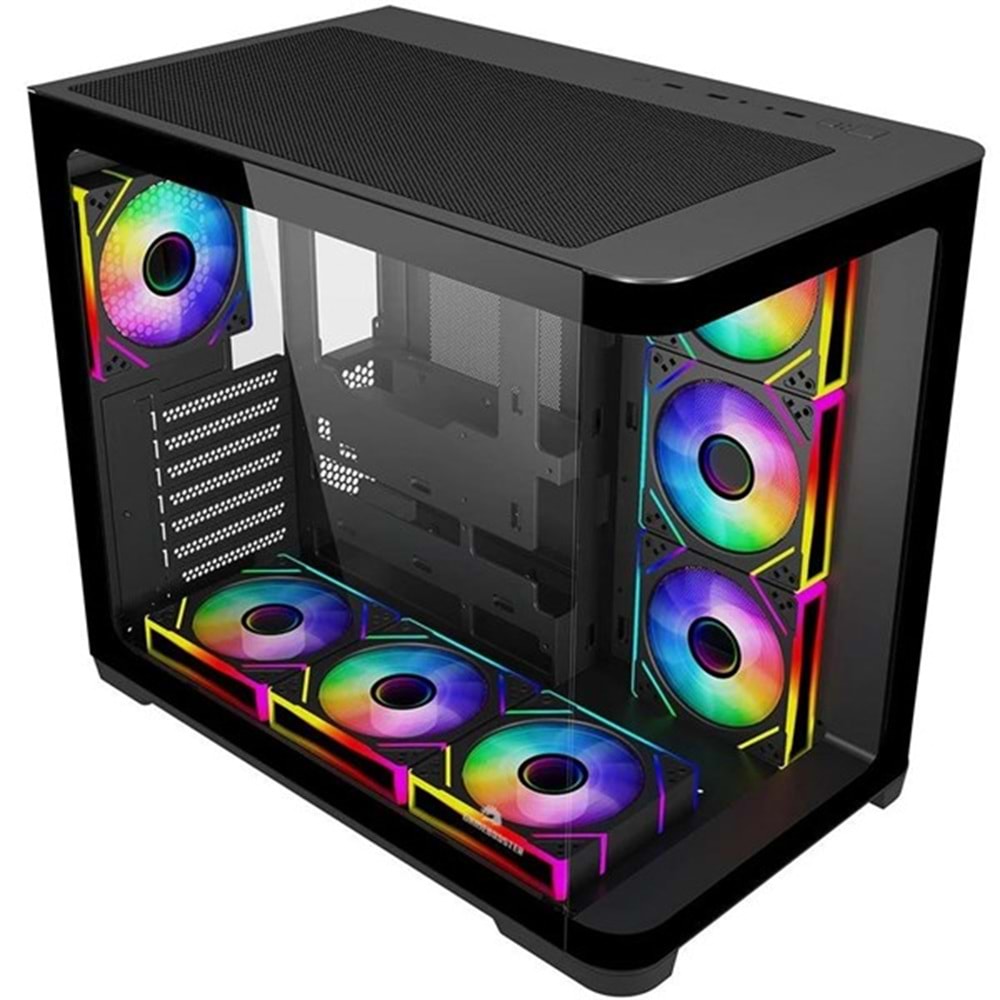 GAMEBOOSTER SEA WIEW GB-G2851BB 7-ARGB Fanlı Gaming Mid-Tower PC Kasası