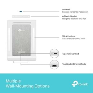 TP-LINK ARCHER AIR R5 X95 AX3000 Duvar Tipi Access Point