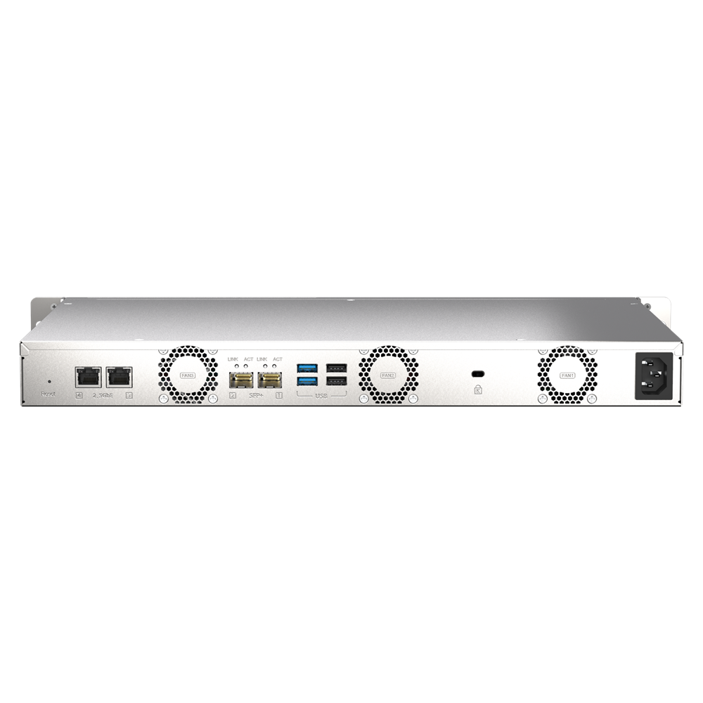 QNAP 4diskli Arm QC-4GB RAM-2-10GbE SFP+ Rack Nas Server TS-435XeU