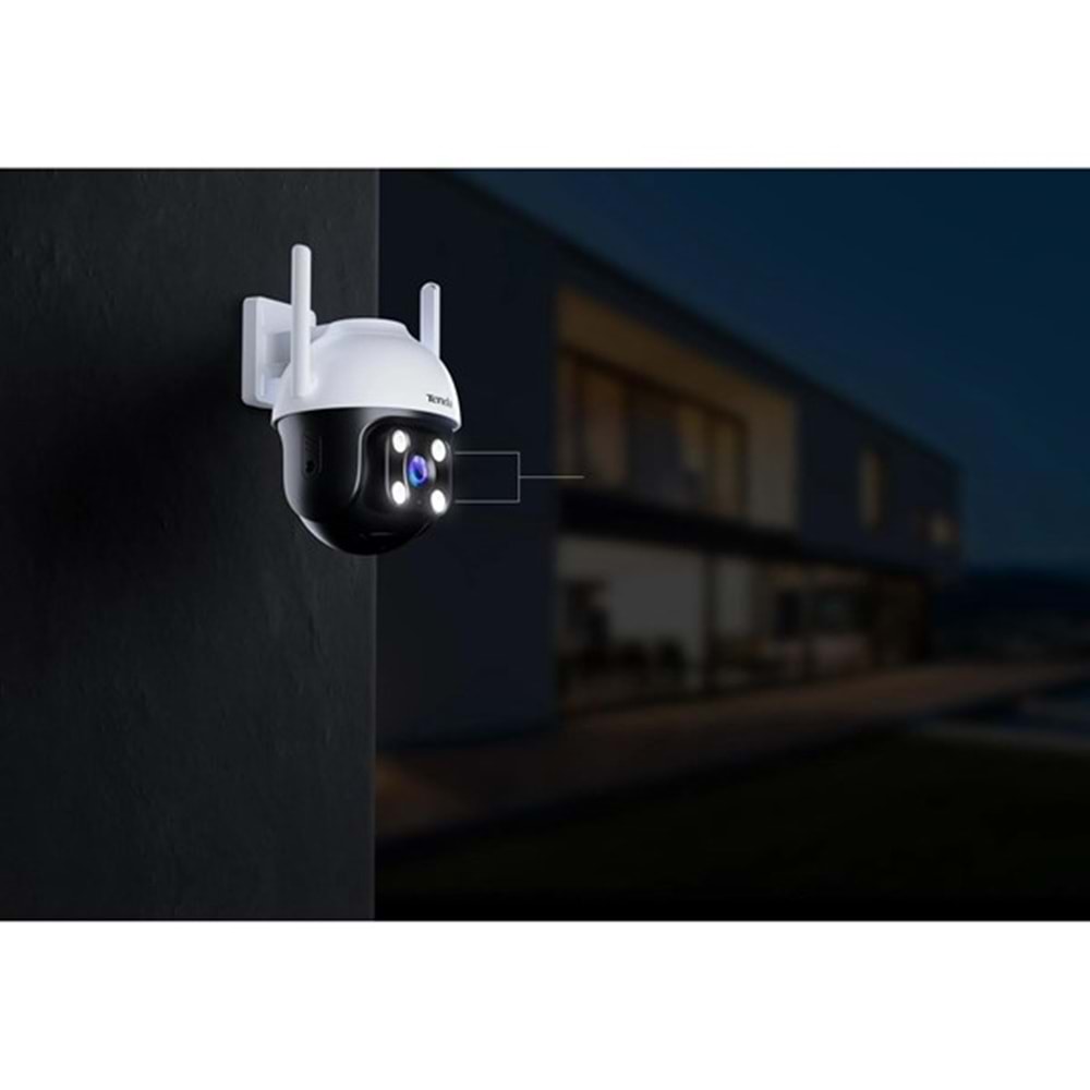 TENDA 4MP 4mm Wıfı Kablosuz IP Kamera Sesli CH7