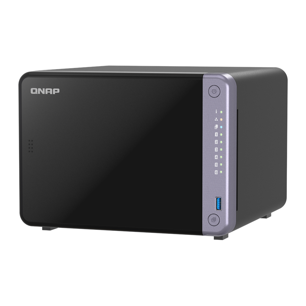 QNAP 6diskli Alpine AL524 QC-4GB RAM-2-10GbE SFP+ Nas Server TS-632X