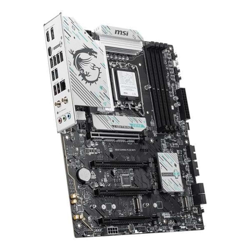 MSI B860 GAMING PLUS WIFI7 DDR5 HDMI-USBC DP PCIe 16X v5.0 1851p ATX
