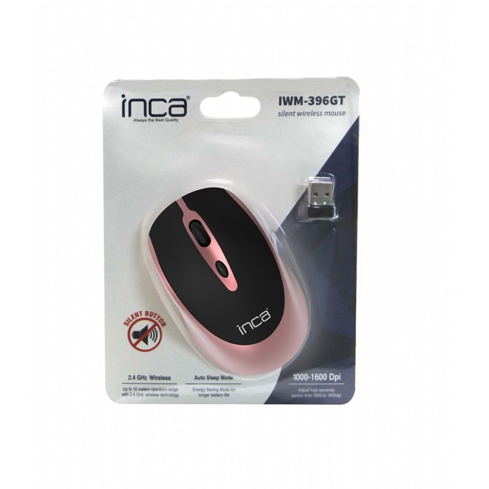 INCA IWM-396GT Kablosuz 1600dpi Gold Mouse