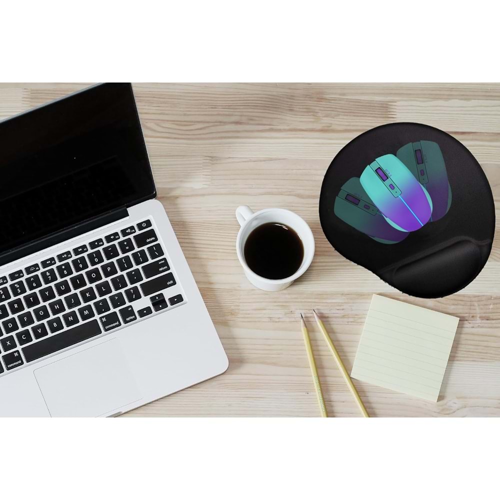INCA IMPS-009 Bilek Destekli Siyah Mouse Pad
