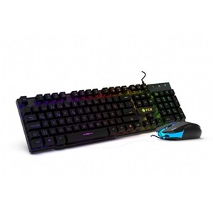 INCA IKG-448 Kablolu USB Q Trk Siyah Gaming Klavye - Mouse Set