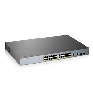 ZyXEL 24port PoE 375w 2-SFP Gigabit Yönetilebilir Switch GS1350-26HP