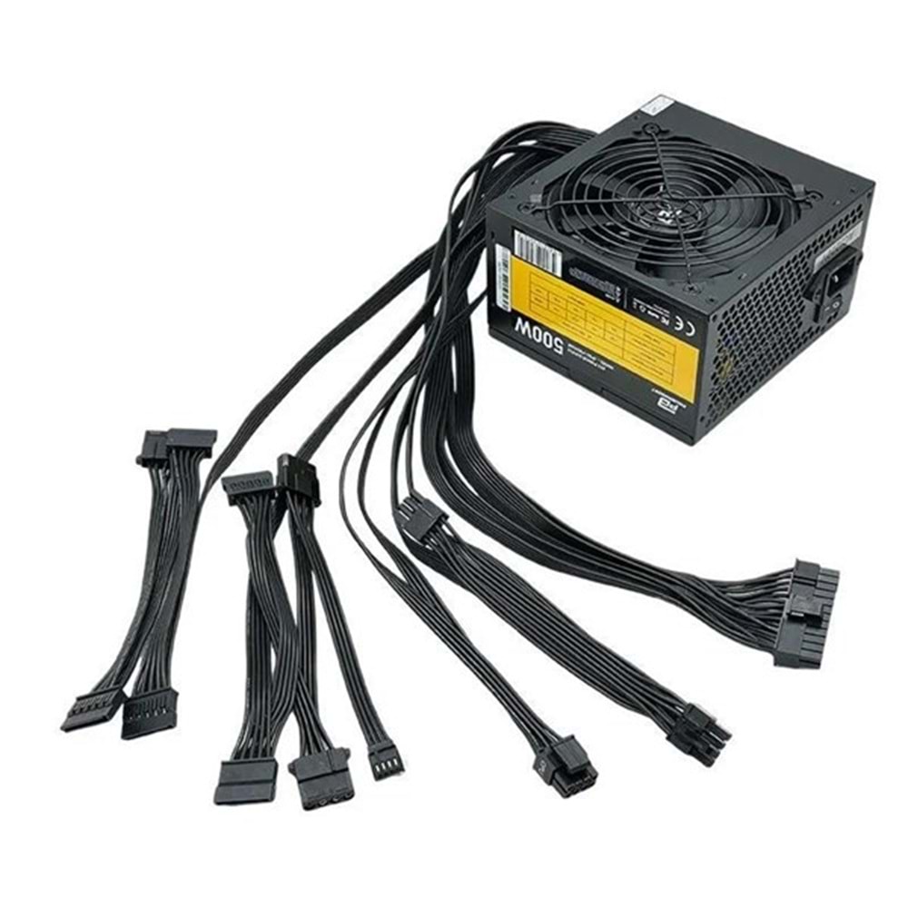 POWERBOOST 500W PB500AR 12cm Fanlı Power Supply