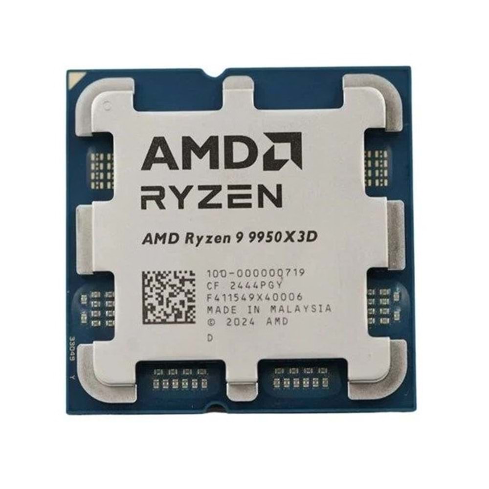 AMD RYZEN 9 9950X3D 144MB 16çekirdekli O/B UHD AM5 170w Kutusuz+Fansız