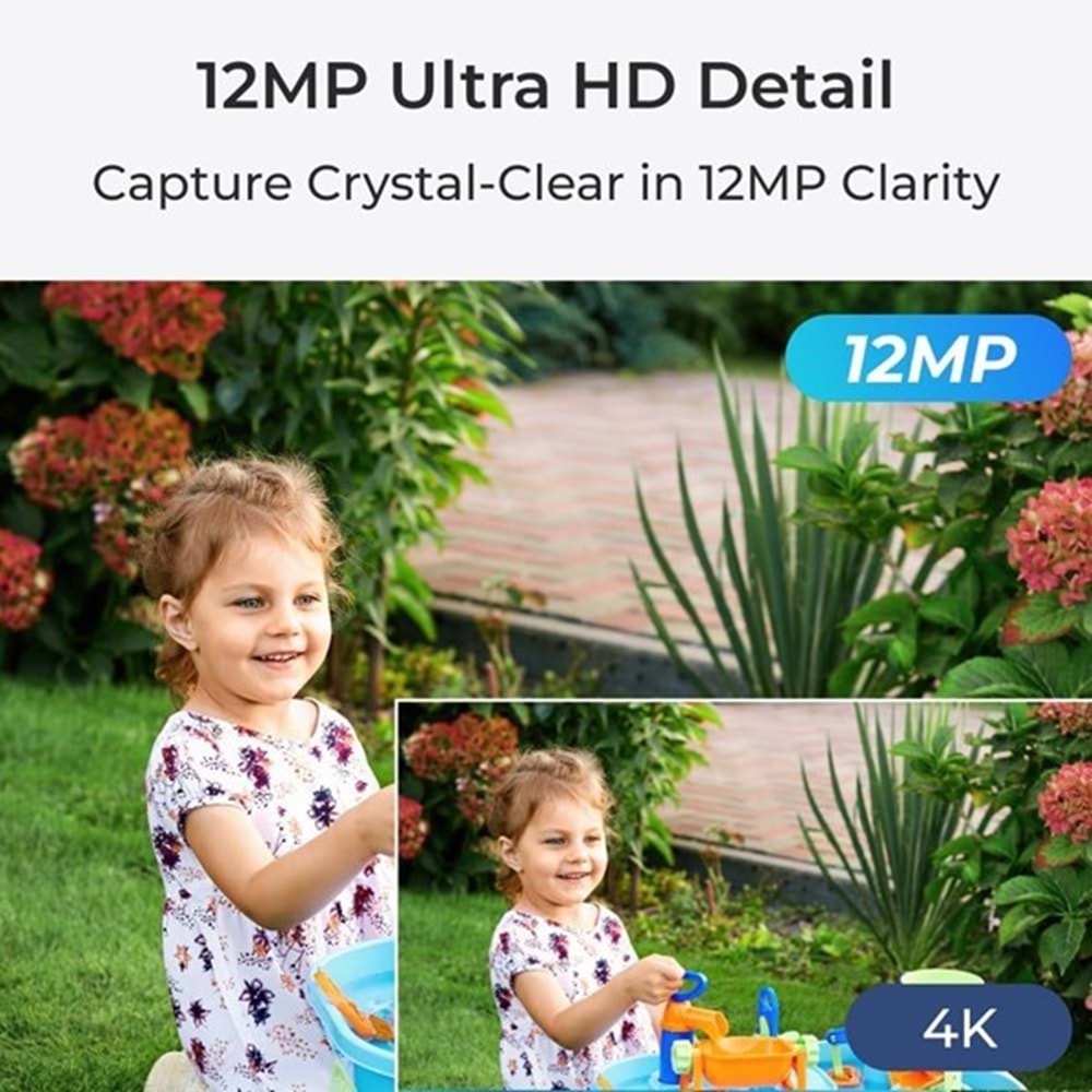 REOLINK 12MP Bullet 2.8mm Renkli IP Kamera IP67 P344