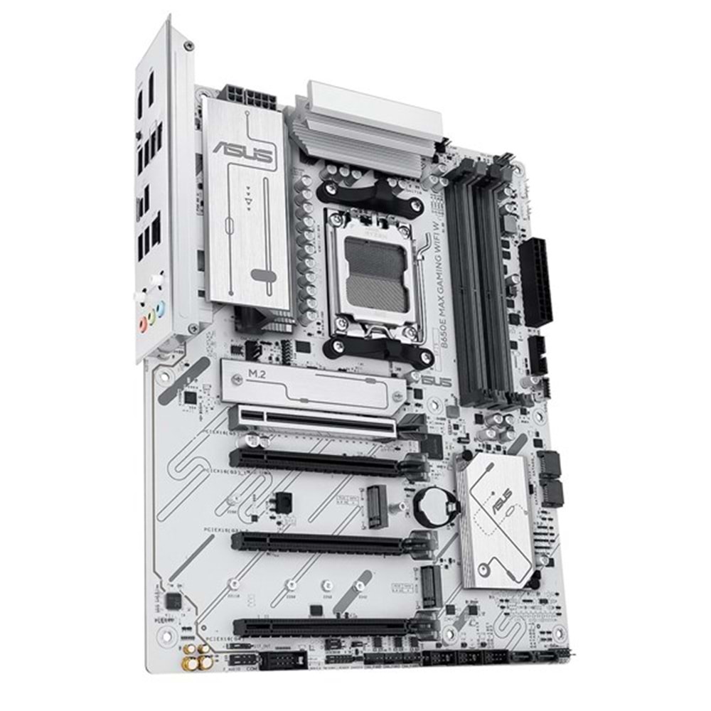 ASUS B650E MAX GAMING WIFI6E W DDR5 HDMI DP PCIE 5.0 AM5 ATX BEYAZ
