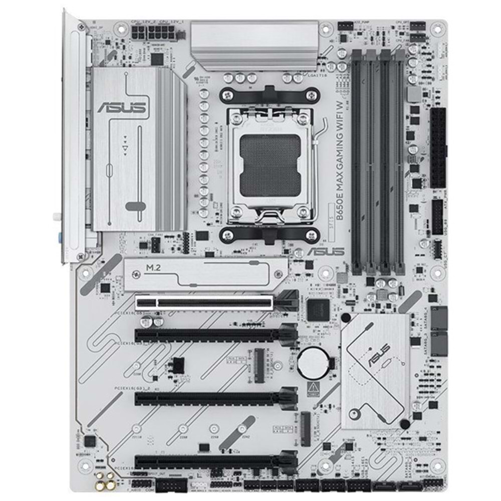 ASUS B650E MAX GAMING WIFI6E W DDR5 HDMI DP PCIE 5.0 AM5 ATX BEYAZ
