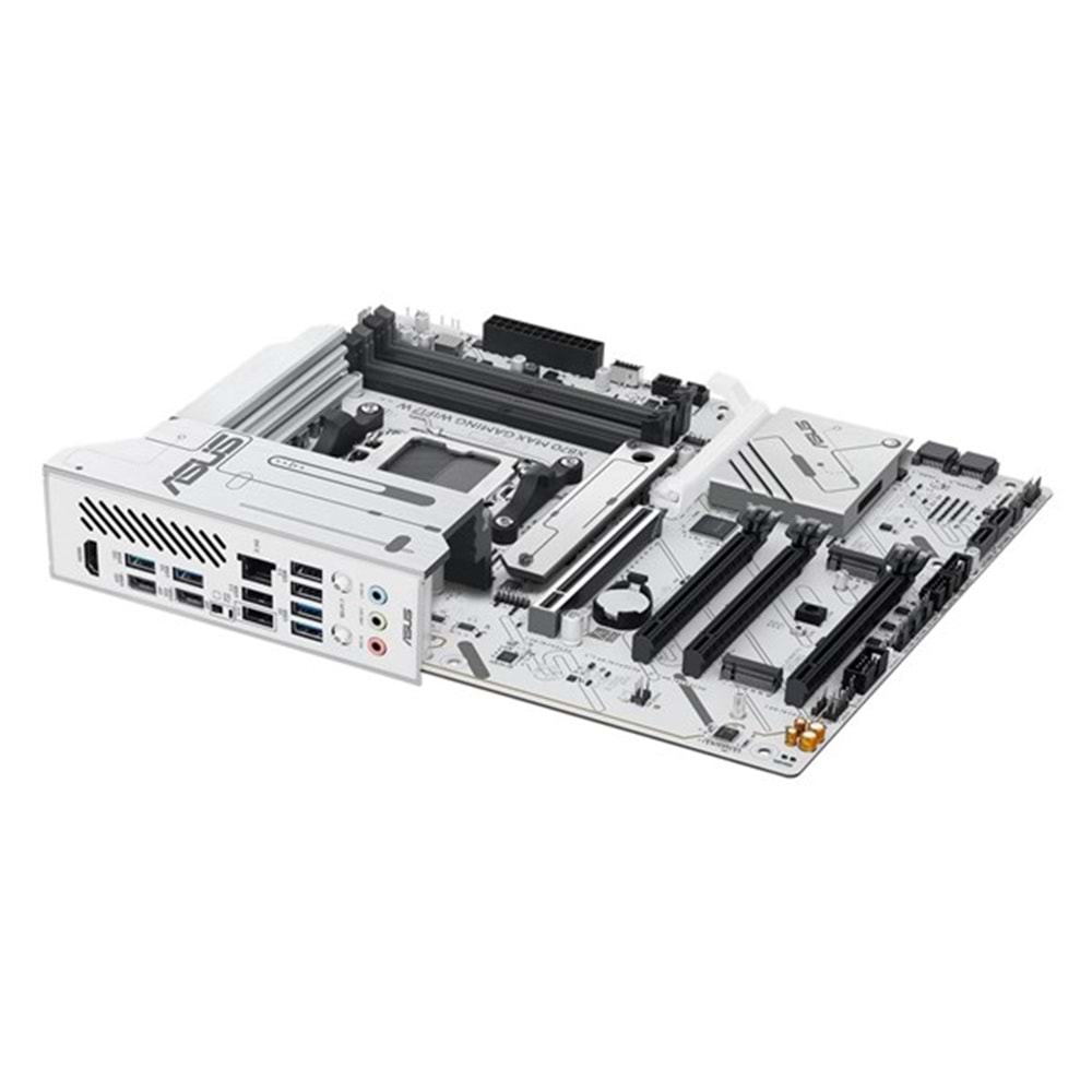 ASUS X870 MAX GAMING WIFI7 W DDR5 HDMI DP PCIE 5.0 AM5 ATX BEYAZ