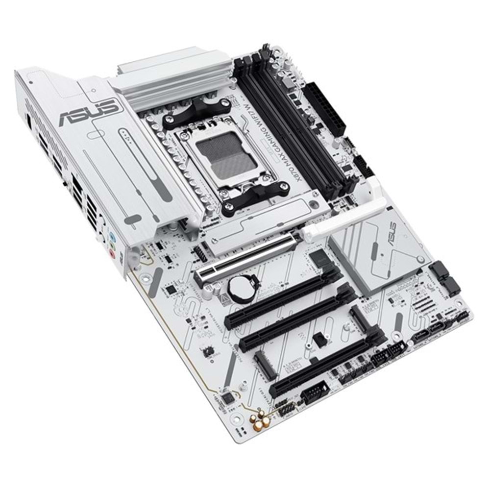 ASUS X870 MAX GAMING WIFI7 W DDR5 HDMI DP PCIE 5.0 AM5 ATX BEYAZ