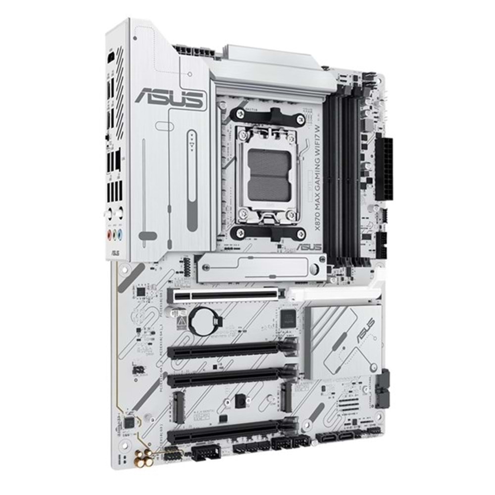 ASUS X870 MAX GAMING WIFI7 W DDR5 HDMI DP PCIE 5.0 AM5 ATX BEYAZ