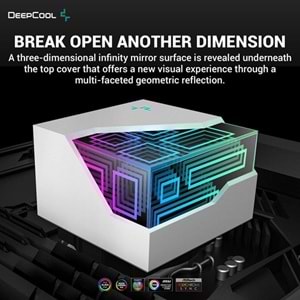 DEEPCOOL 240mm LT520-WH ARGB Sıvı Soğutmalı AM5-1700p İşlemci Fanı