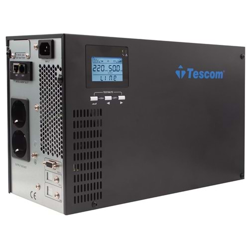 TESCOM 1kva CL101 1/1 Online Ups (SNMP Modül Dahil) 12v 9amper