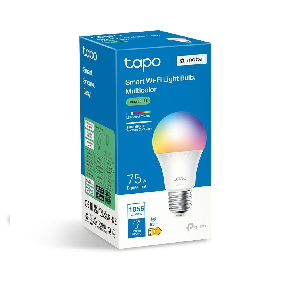 TP-LINK TAPO L535E Çok Renkli Wıfı Kablosuz Akıllı Ampul