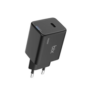 BIX BX1P65G-BK 65W ŞARJ ADAPTÖR (TYPE-C) Siyah PPS ÖZELLİKLİ