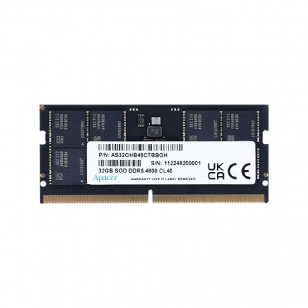 APACER 16GB DDR5 5600MHZ CL46 NOTEBOOK RAM VALUE FS.16G2C.PKH