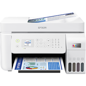 EPSON A4 Renkli L5296 Çok Fonksiyonlu Tanklı Yazıcı Fax USB 2.0,Ethernet,Kablosuz Beyaz