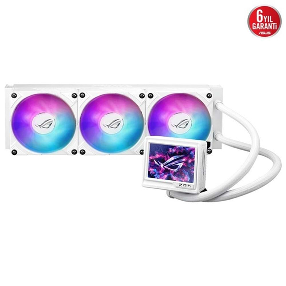 ASUS 360mm ROG RYUJIN III 360 EXTREME WHITE ARGB Sıvı Soğutmalı AM5-1851p İşlemci Fanı Beyaz