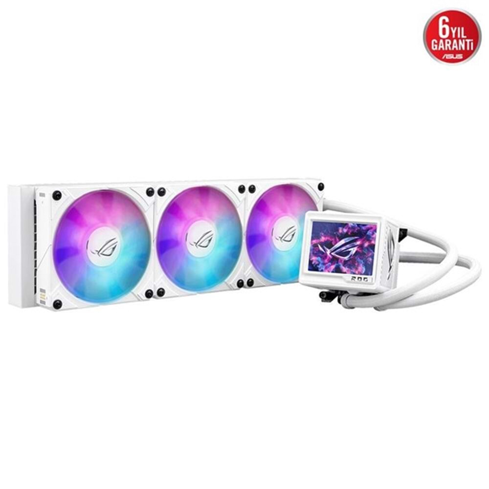 ASUS 360mm ROG RYUJIN III 360 EXTREME WHITE ARGB Sıvı Soğutmalı AM5-1851p İşlemci Fanı Beyaz
