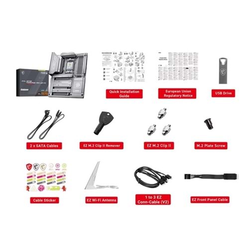 MSI MAG X870E TOMAHAWK MAX WIFI7 PZ DDR5 HDMI DP PCIe 16X v5.0 AM5 ATX
