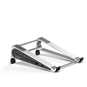 CODEGEN NSC-401 7portlu Genişletilmiş Yerleştirme İstasyonu (Docking Station) Entegre Alüminyum Notebook ve MacBook Standı