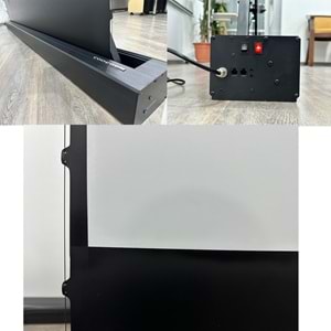 CODEGEN 212x123 cm Taşınabilir Portatif Elektrikli Pull Up Floor Screen Projeksiyon Perdesi PEX-200