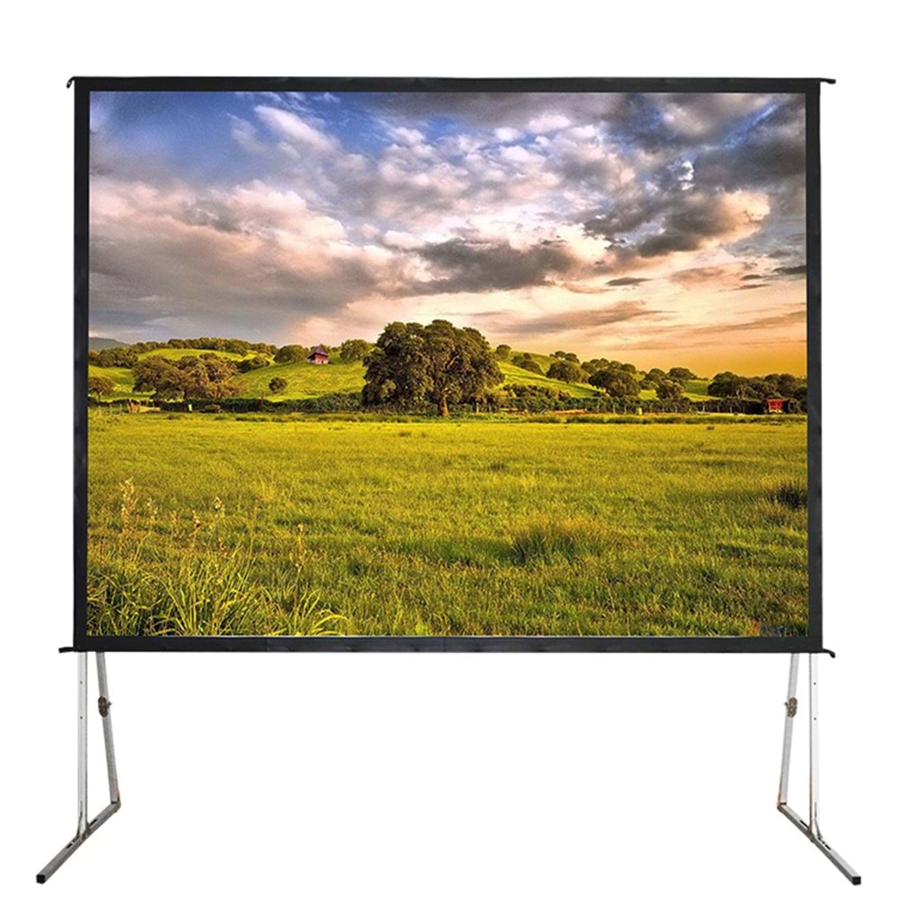 CODEGEN FF-30 300x225 cm Katlanabilir Taşınabilir Alüminyum Çerçeveli Fast Fold Projeksiyon Perdesi