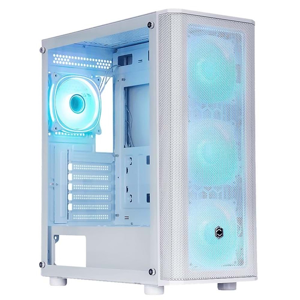 FRISBY 650w 80+ CM-106 ARGB Gaming Mid-Tower PC Kasası Beyaz
