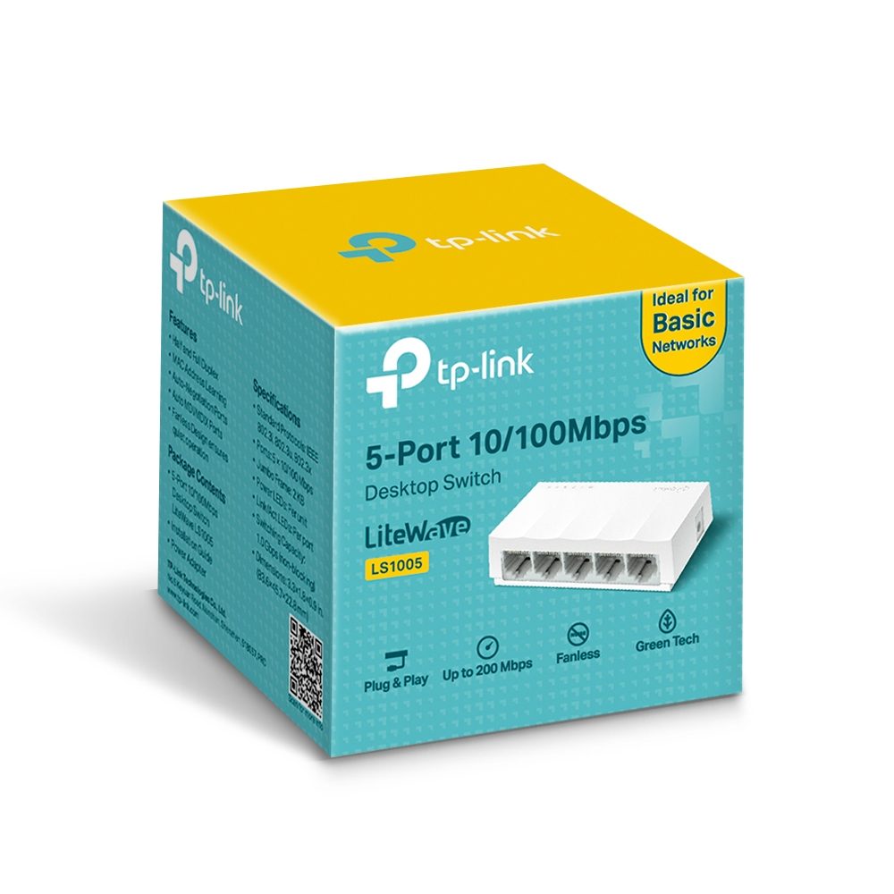 TP-LINK 5port 10/100 Yönetilemez Switch LS1005