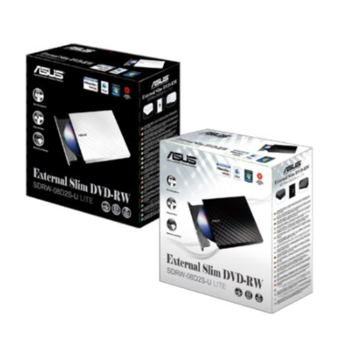 ASUS 8x SDRW-08D2S-U USB 2.0 Slim Harici DVD Yazıcı Siyah