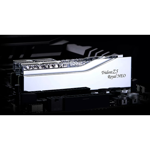 GSKILL 32GB (2X 16GB) DDR5 6000MHZ CL26 DUAL KIT PC RAM TRIDENT Z5 ROYAL NEO SILVER F5-6000J2636H16GX2-TR5NS