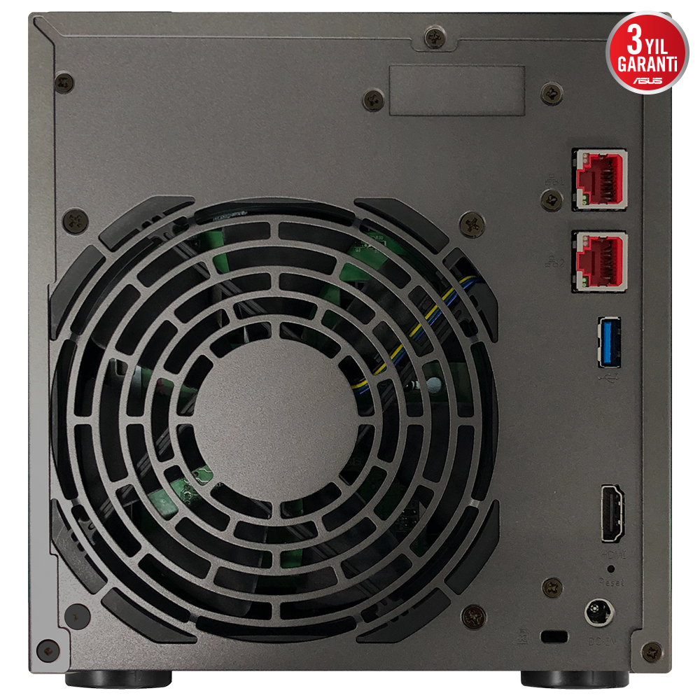 ASUSTOR 4diskli Celeron QC- 4GB RAM-2-2.5GbE Nas Server AS6704T