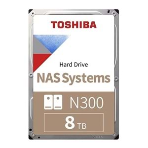 TOSHIBA 8TB N300 MN10ADA800S 7200 RPM 512MB SATA-3 NAS Diski